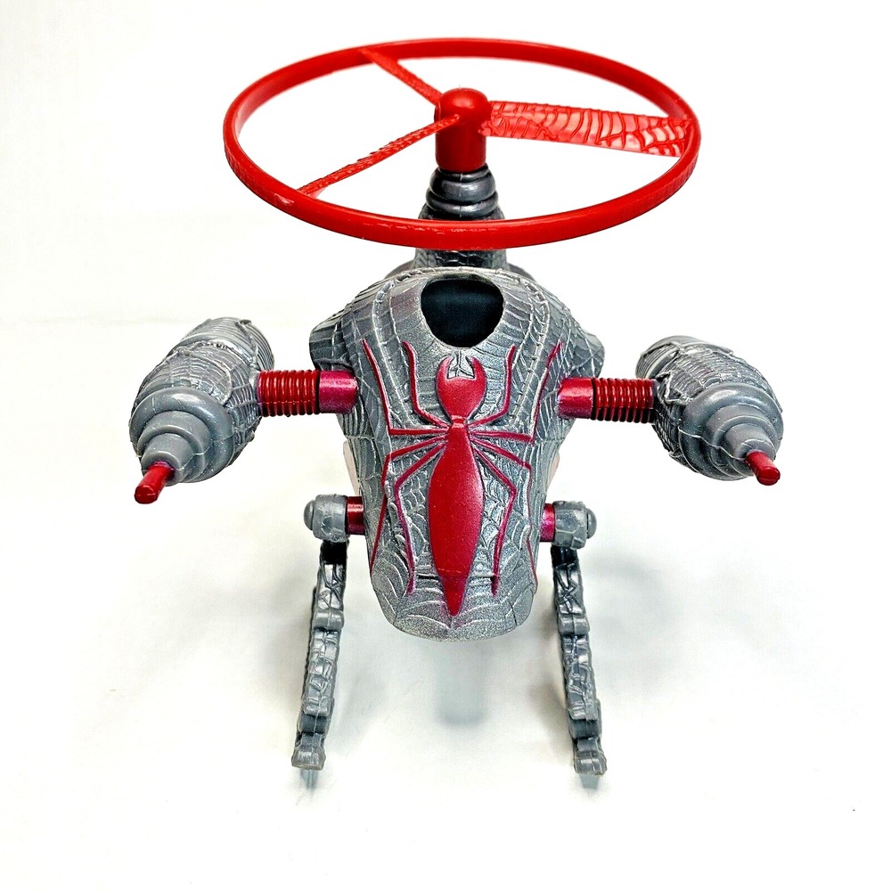 1997 Spider-Man Commando Armor Jetpack Suit with Flying Disc Pull String Rare - Picture 6 of 16